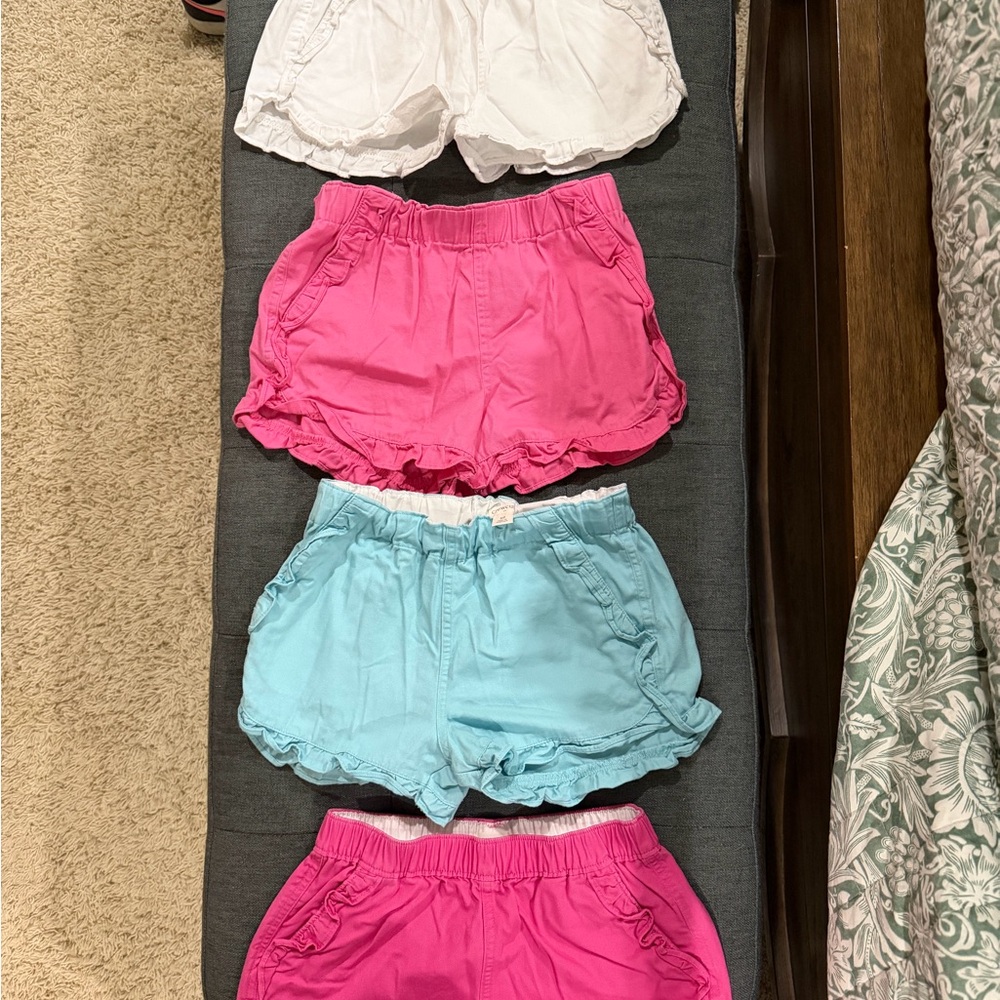Set of Colorful Ruffle Shorts